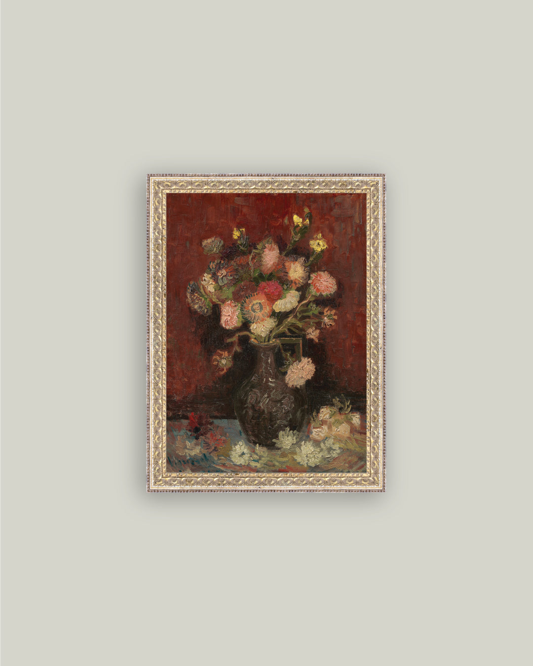 Chinese Asters and Gladioli