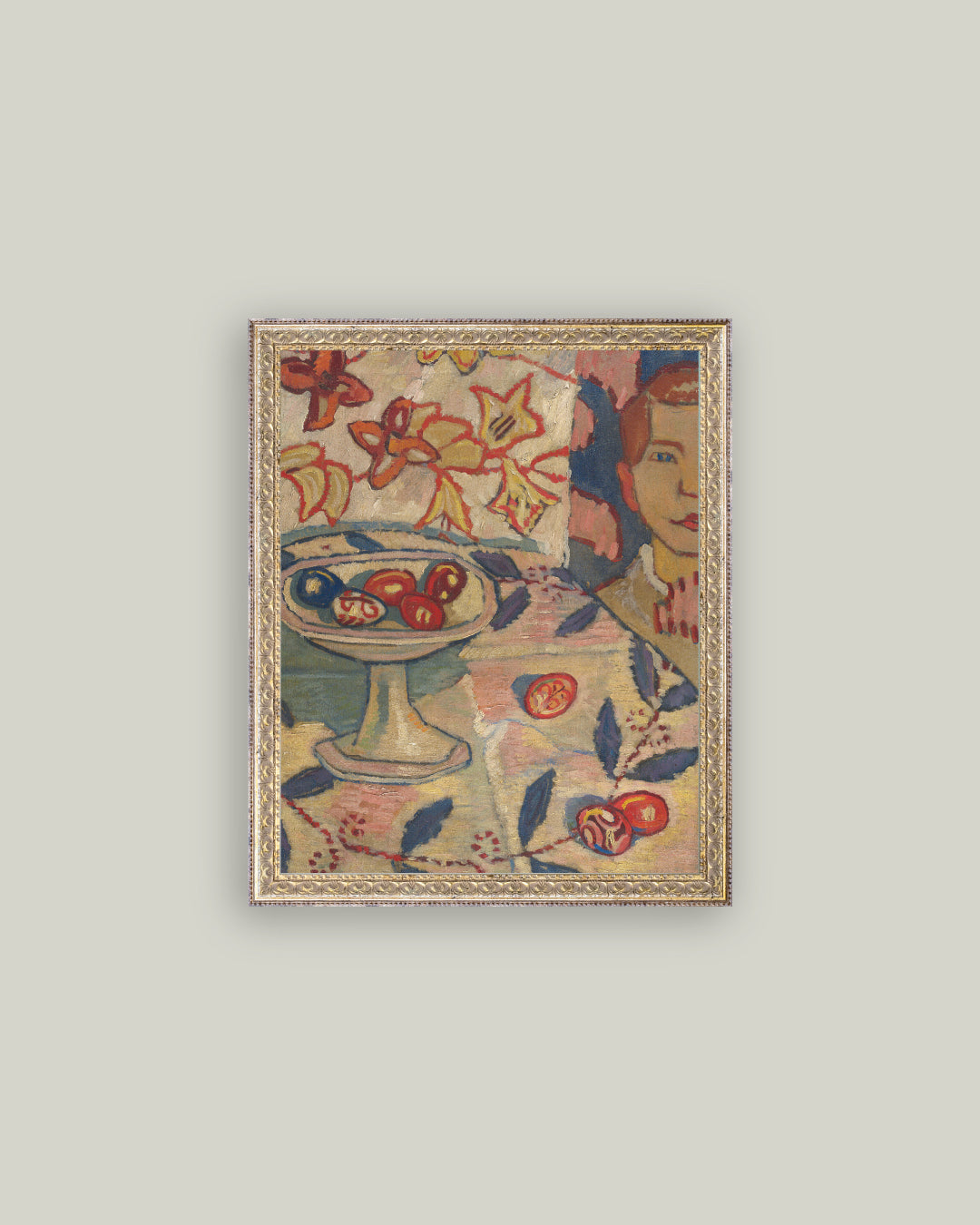 Still Life with Colored Eggs