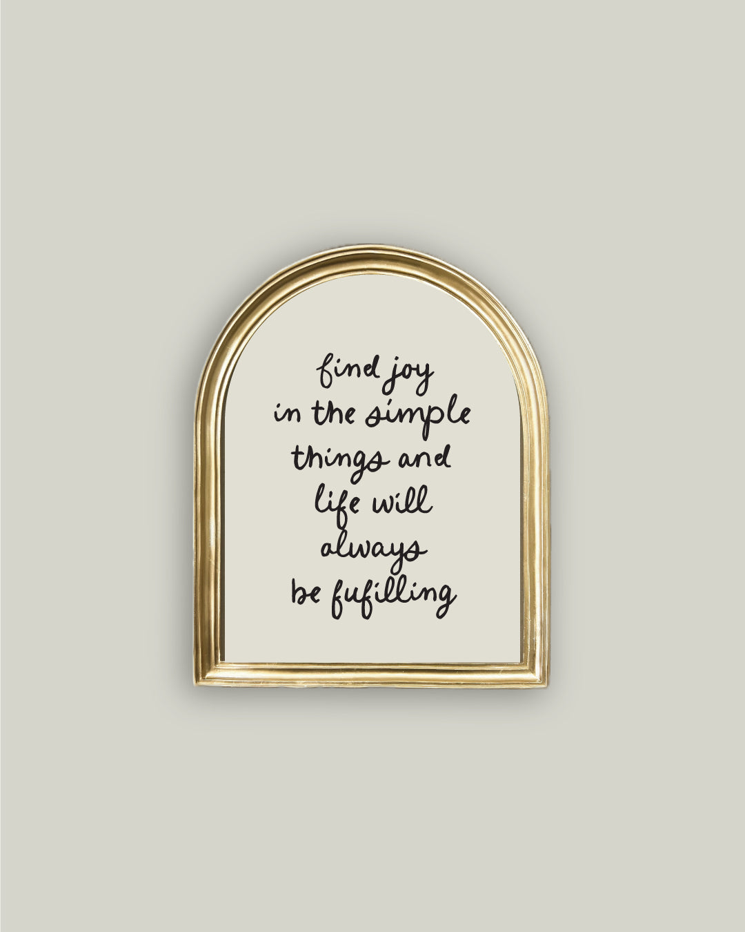 Find Joy in Arched Frame