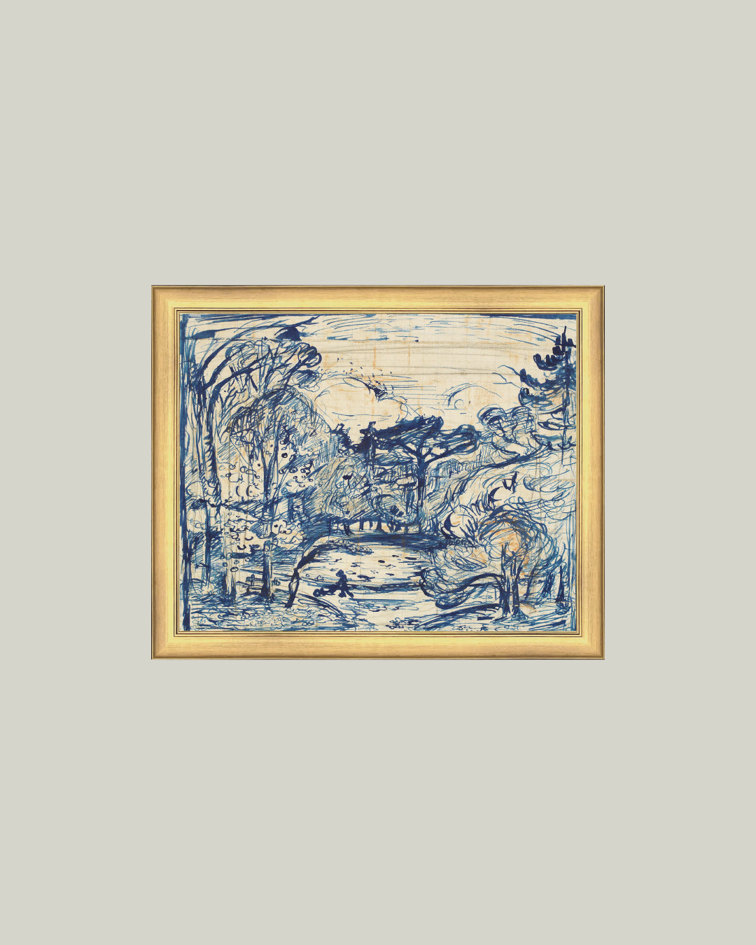 Forest with Woodcutter