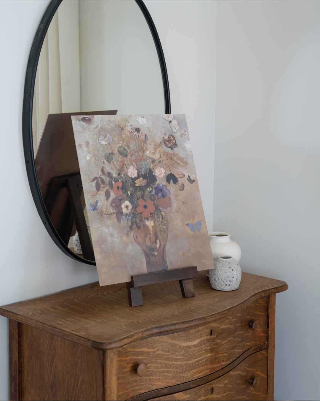 Flower Butterfly Vase Artist Board