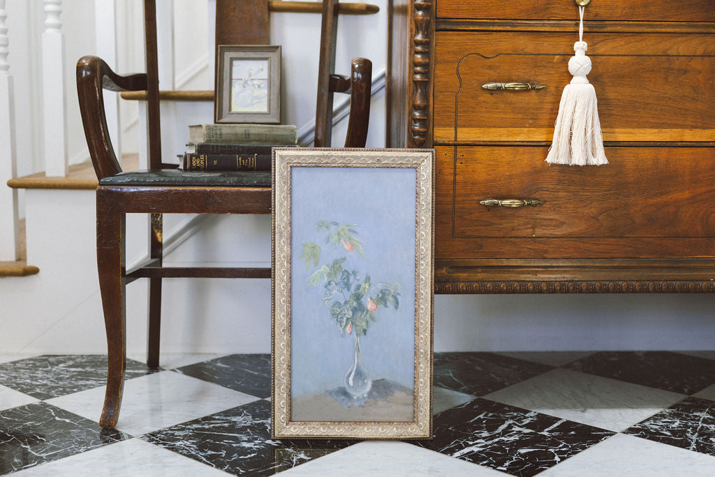 Flowers in a Glass Vase