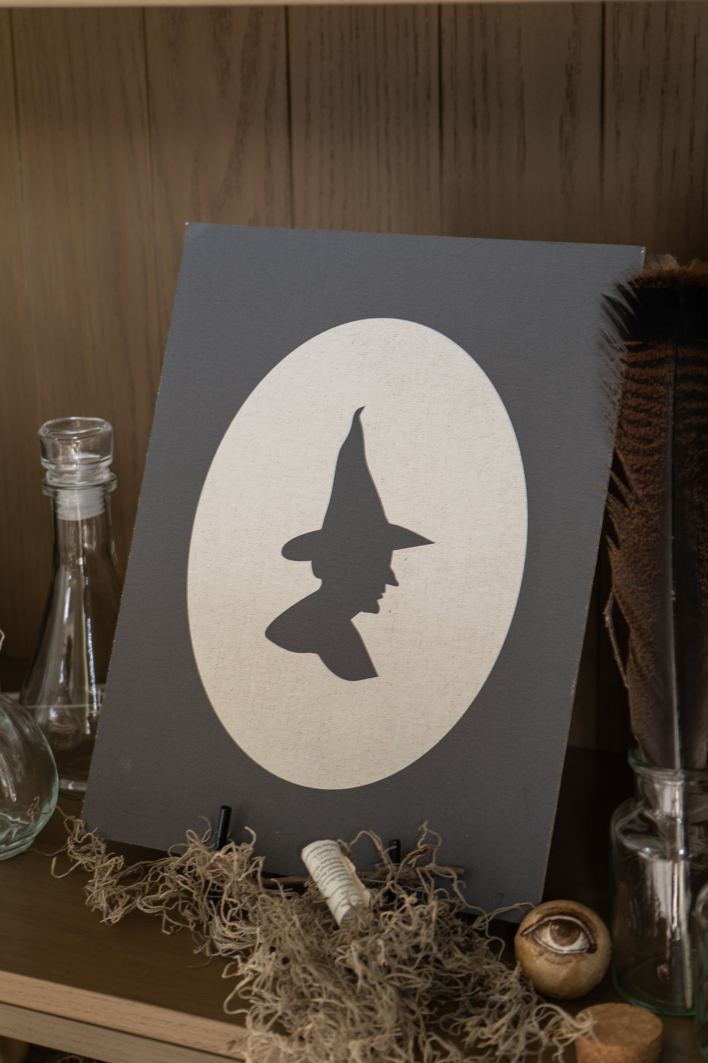 Witch Silhouette Artist Board