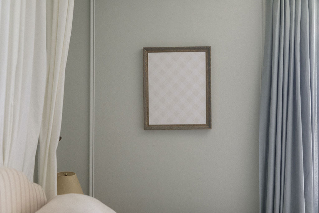 Tan Plaid Magnet Board