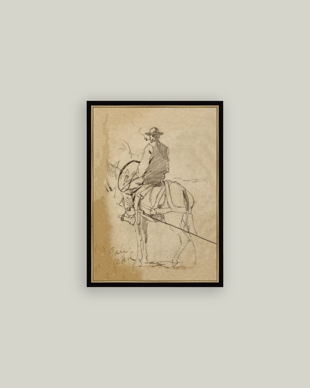 Man Riding a Horse