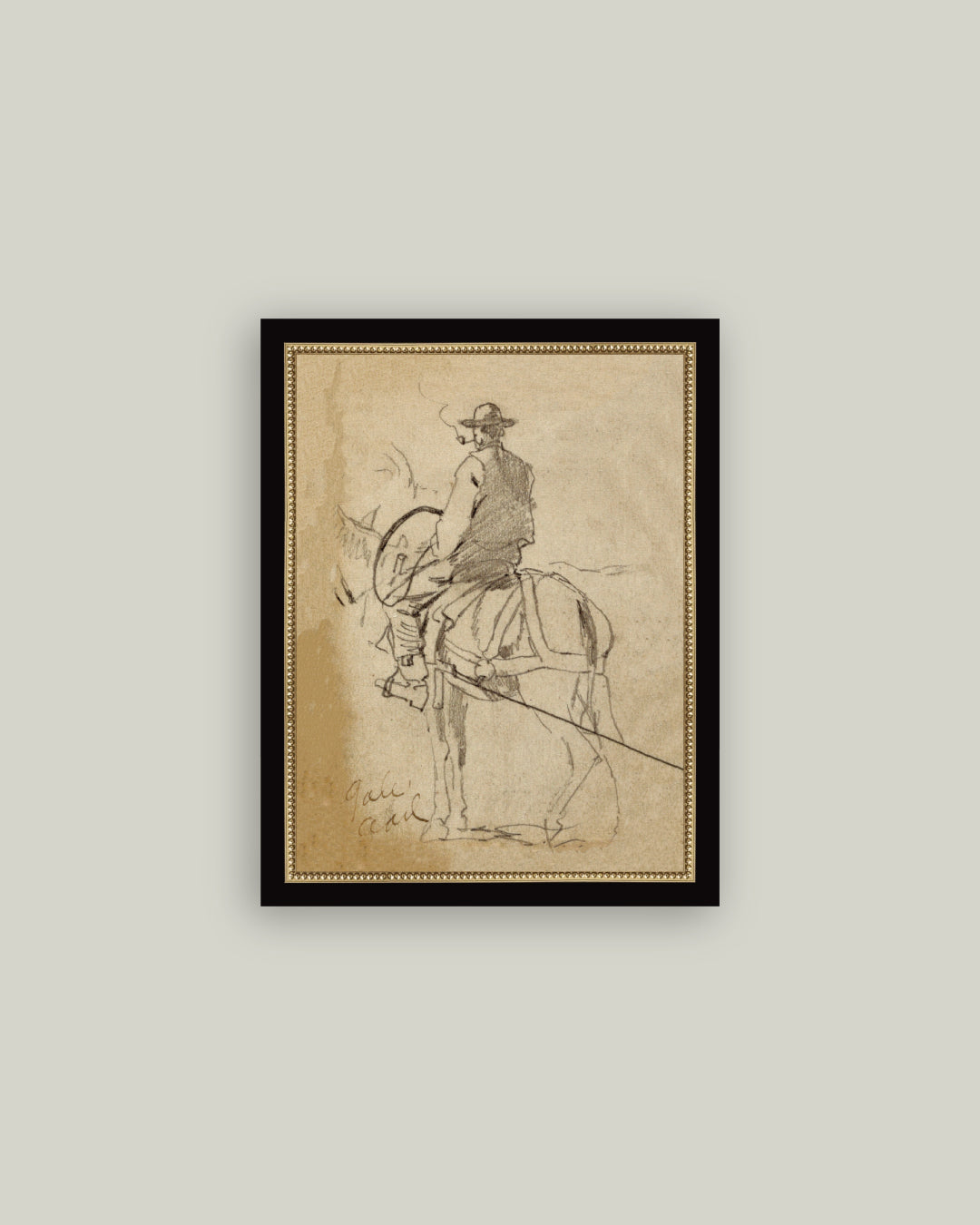 Man Riding a Horse