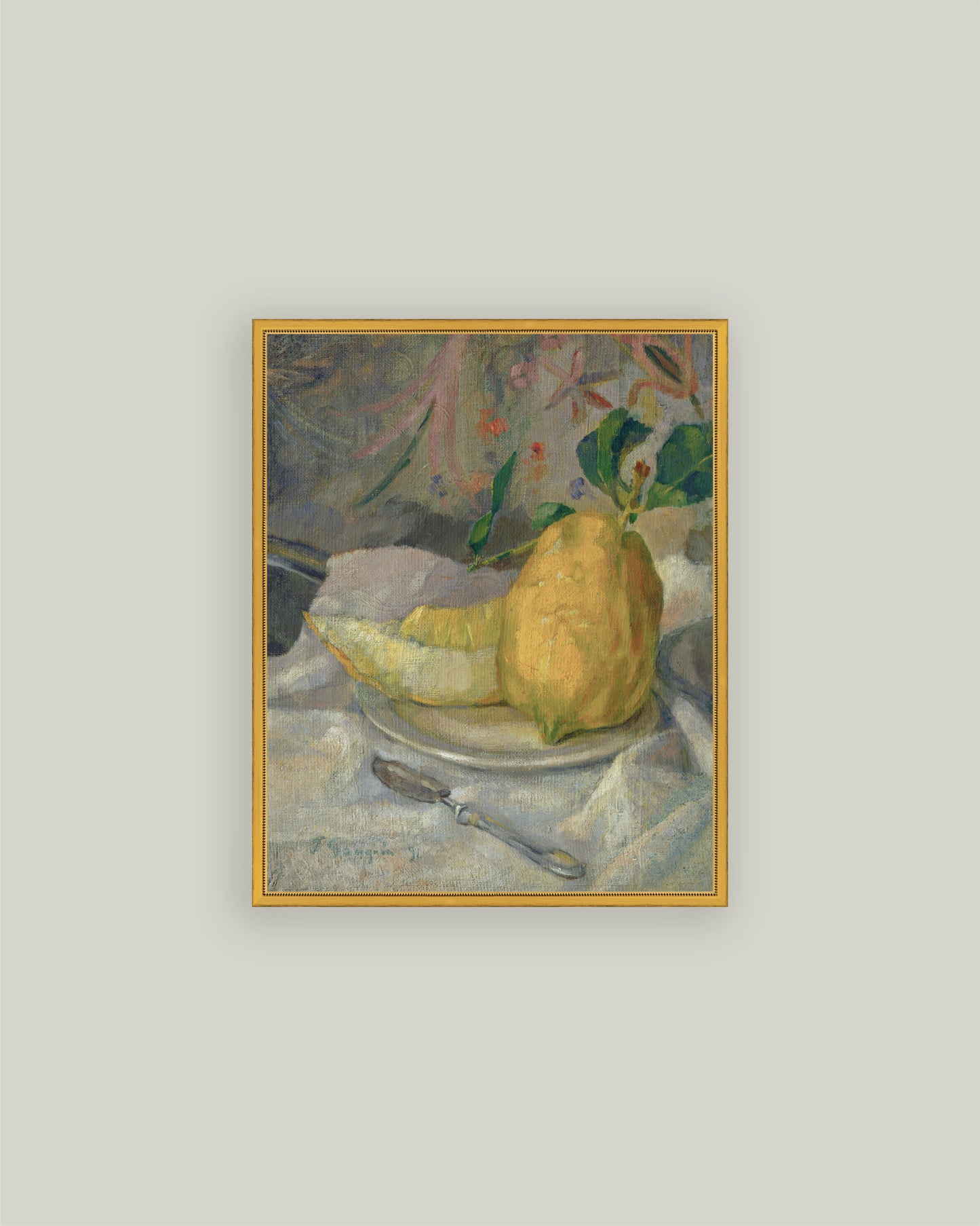 Still Life Melon Lemon