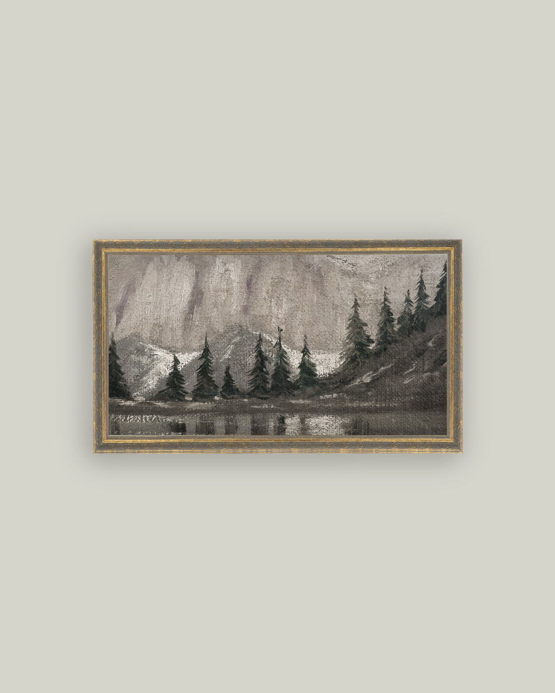 Muted Pine and Lake