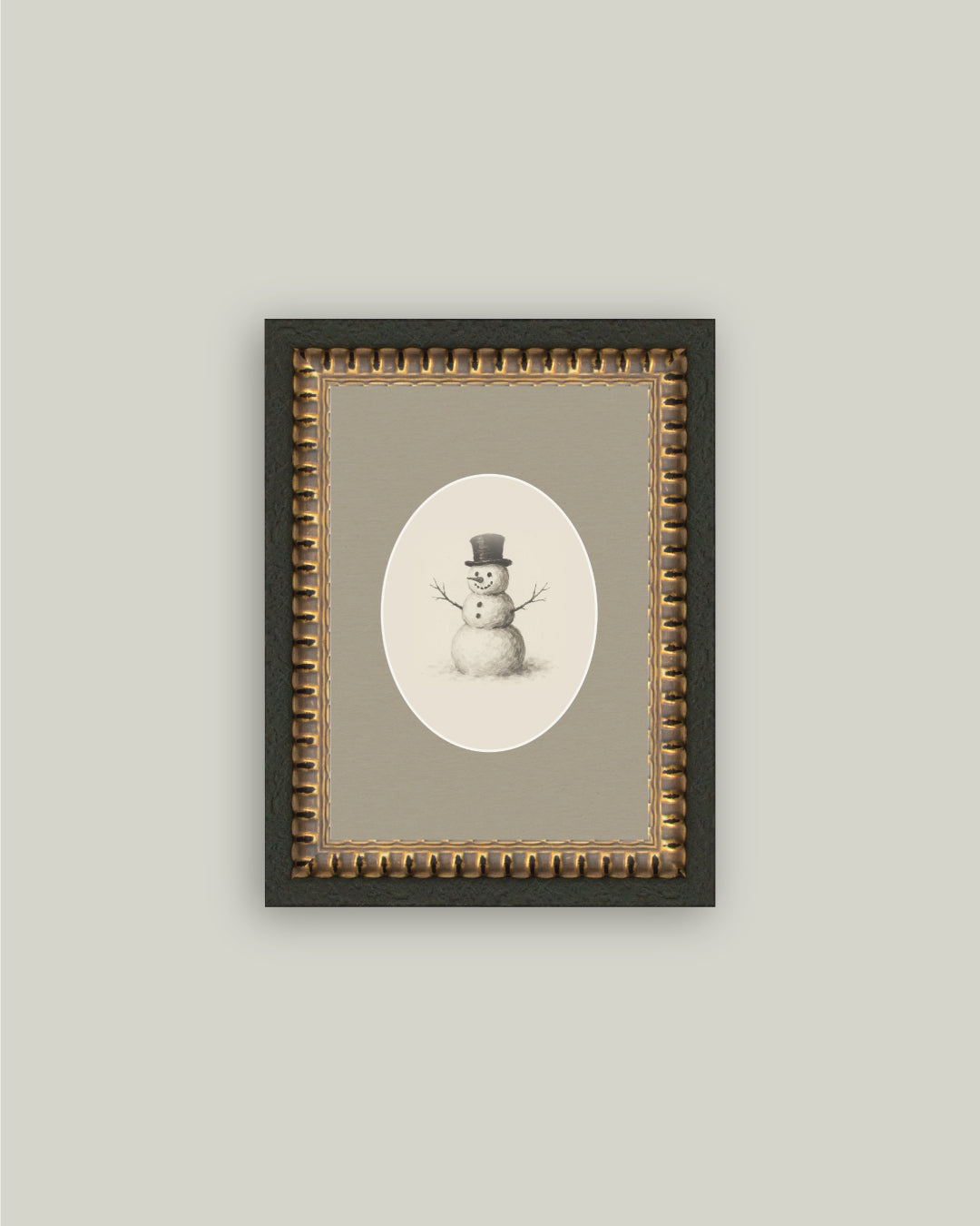 Oval Snowman