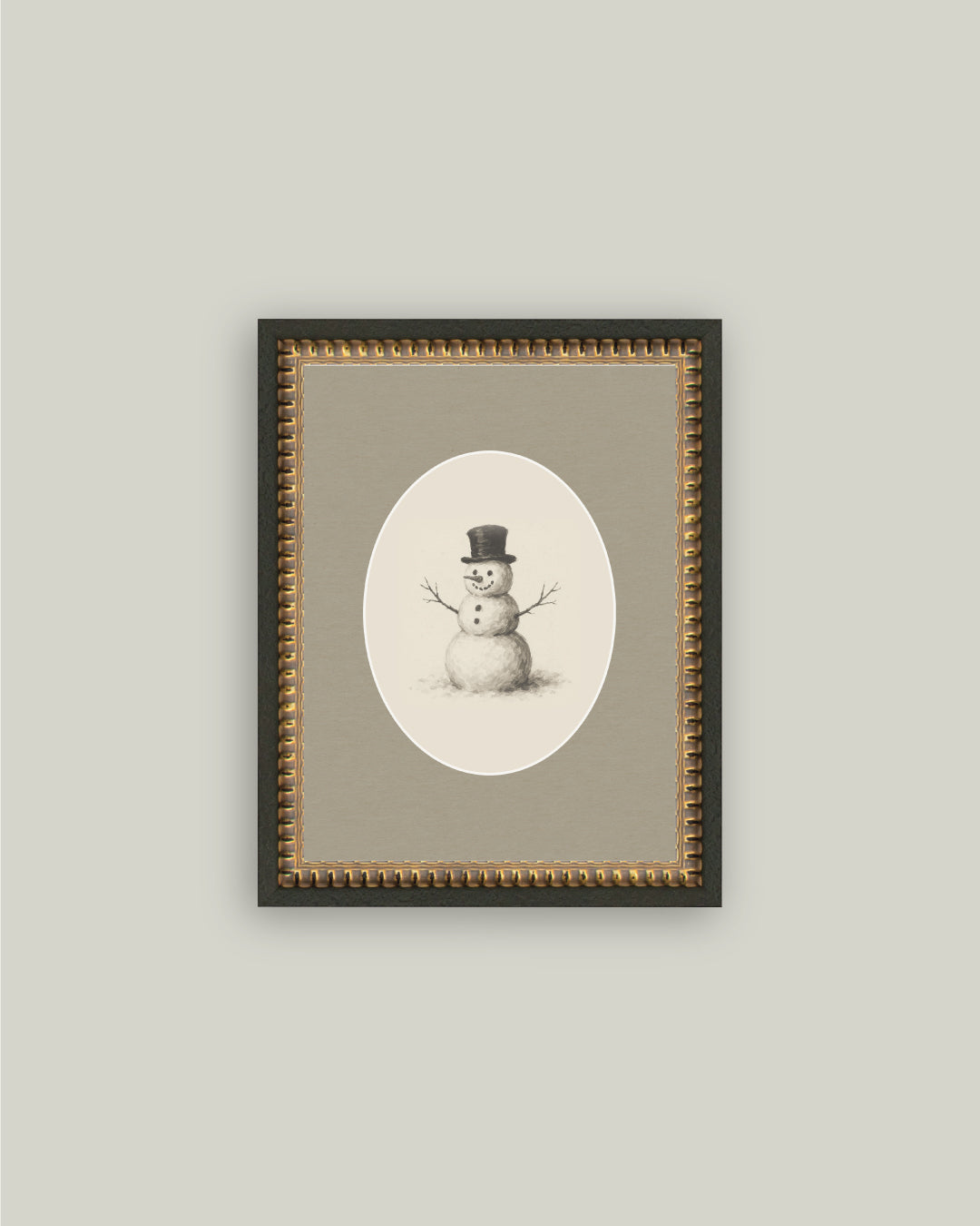Oval Snowman
