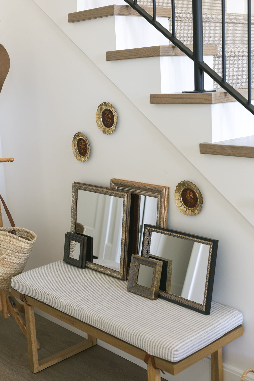 Patina Gold Framed Mirror