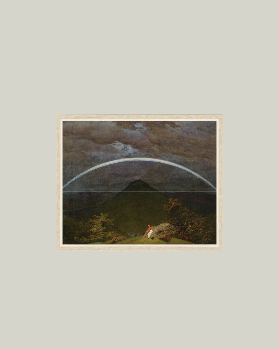 Mountain Landscape with Rainbow