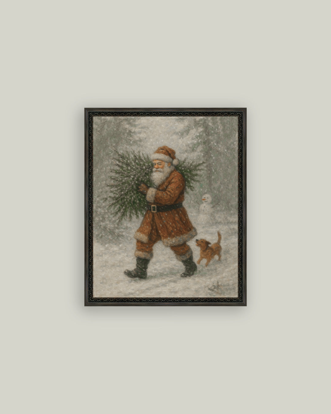 Santa with Tree
