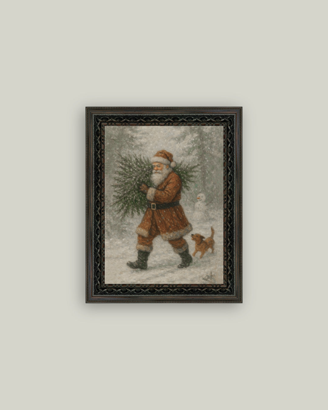 Santa with Tree