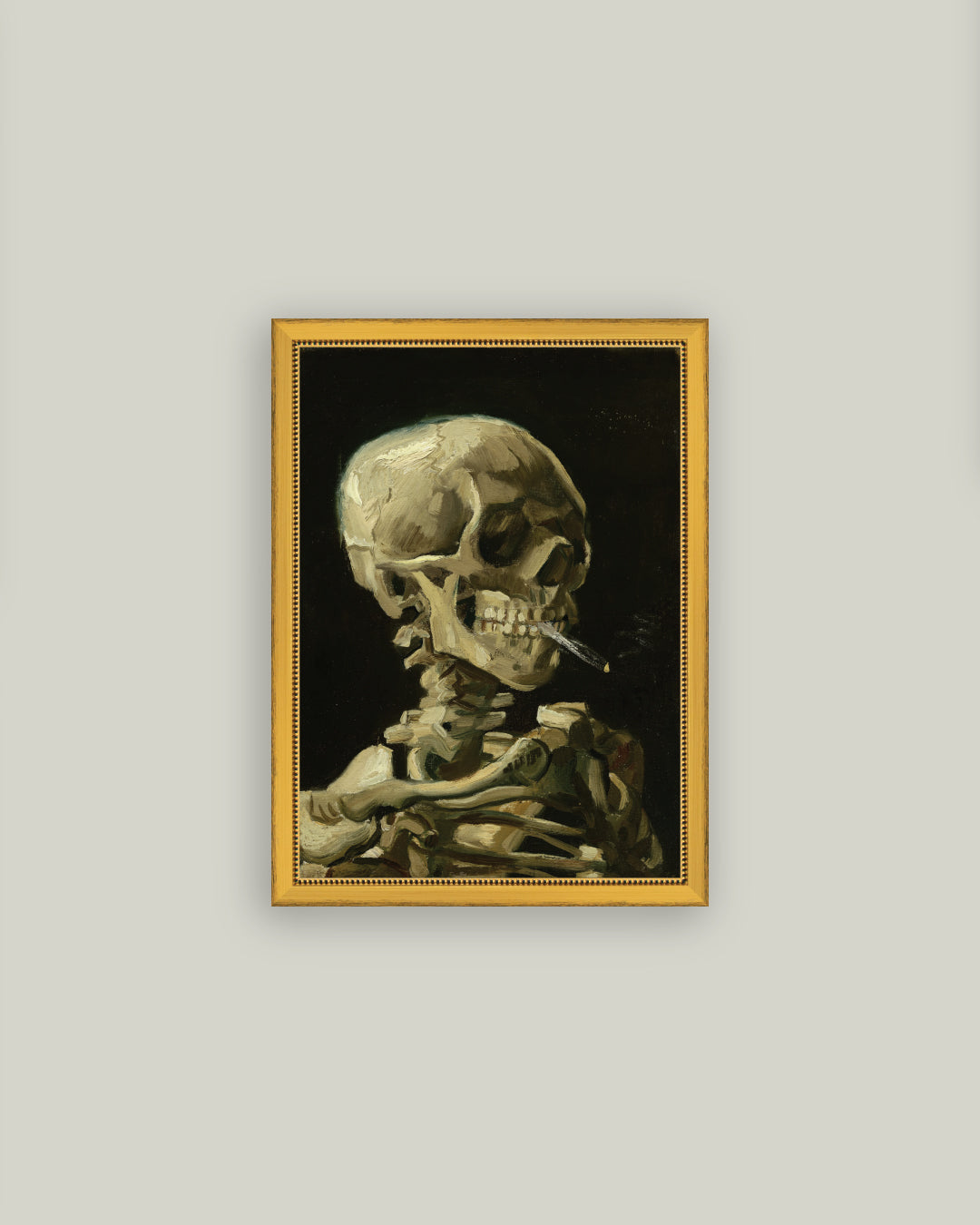 Skull with Cigarette