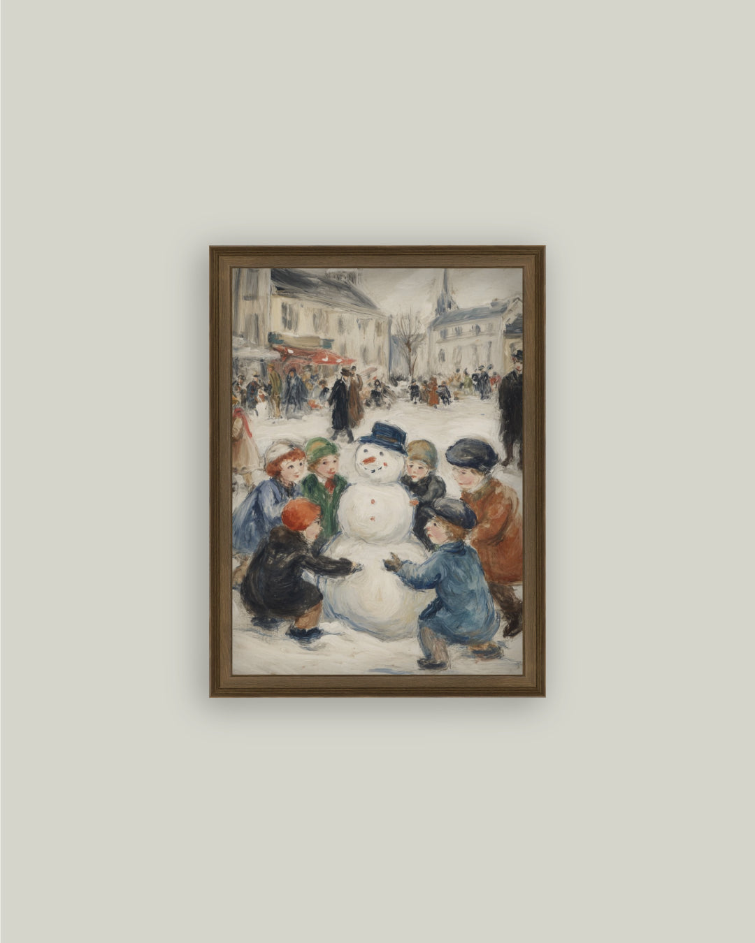 Snowman In The Square