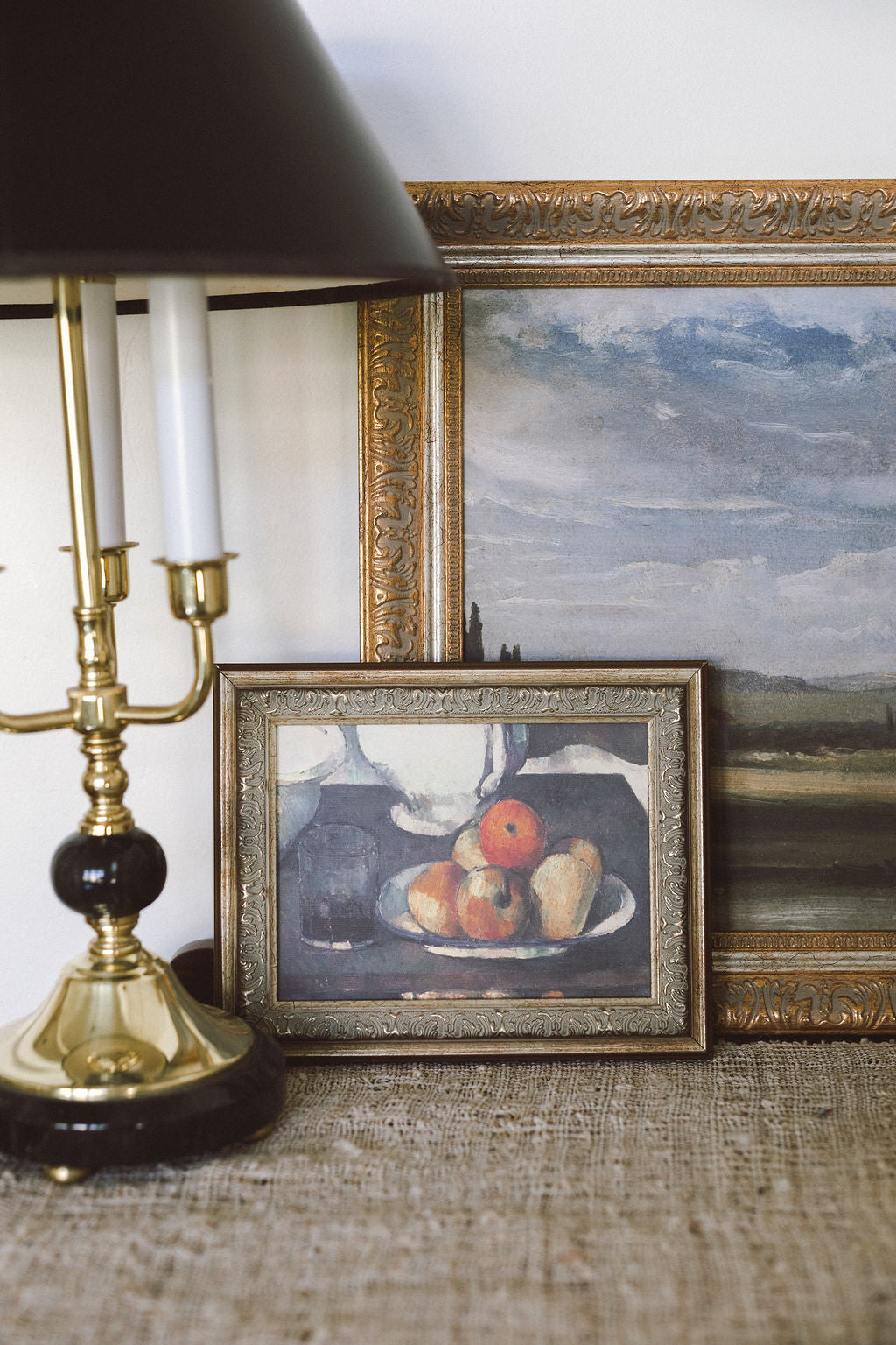 Still Life Apples and Wine