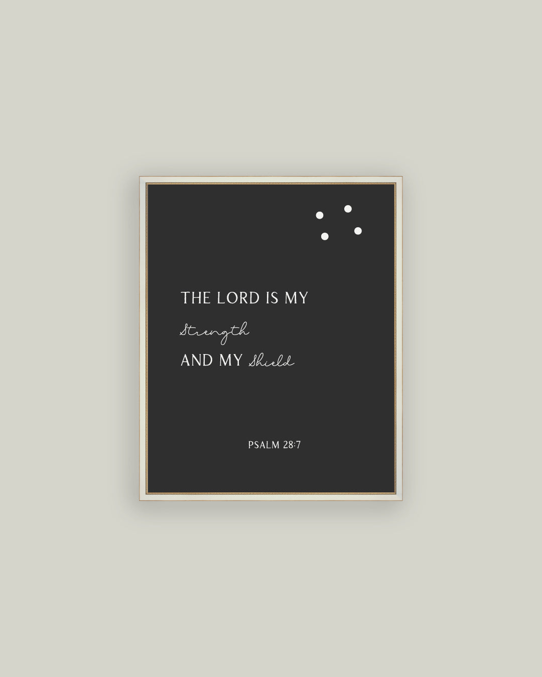 The Lord Is My Strength Magnet Board