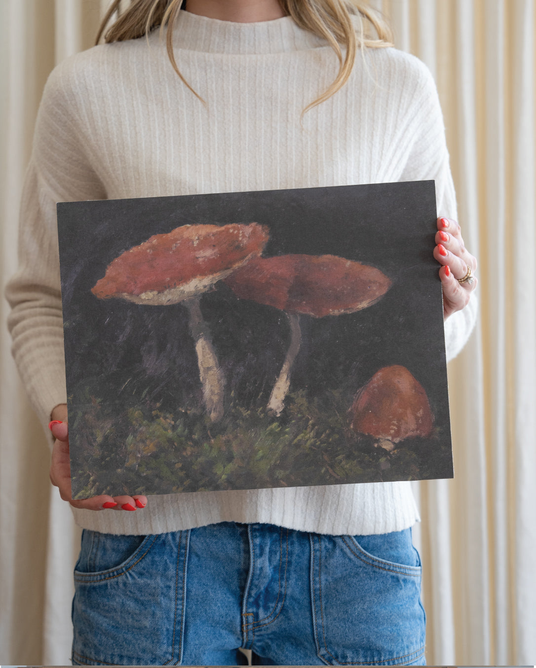 Vintage Mushroom Artist Board