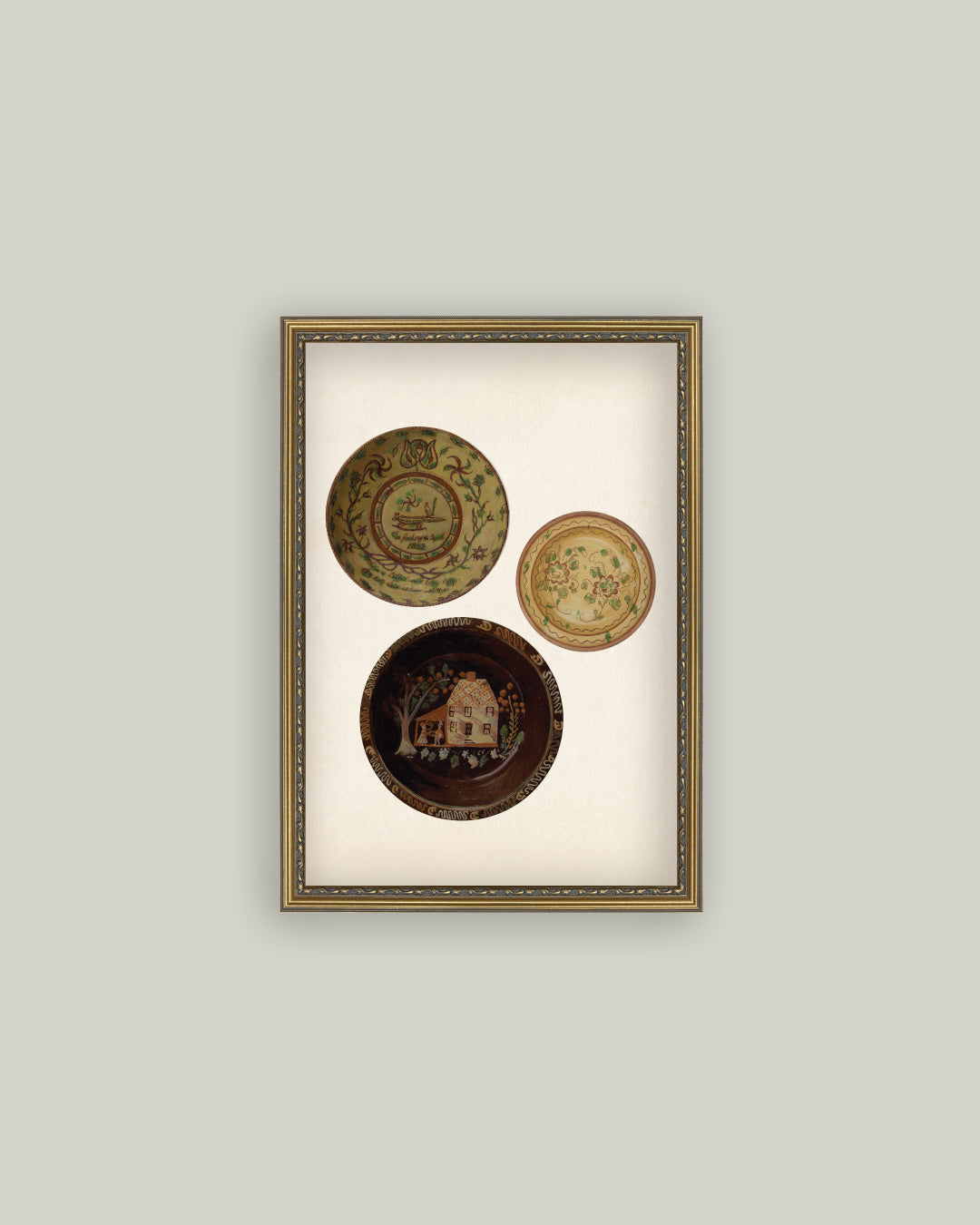 Three Antique Plates