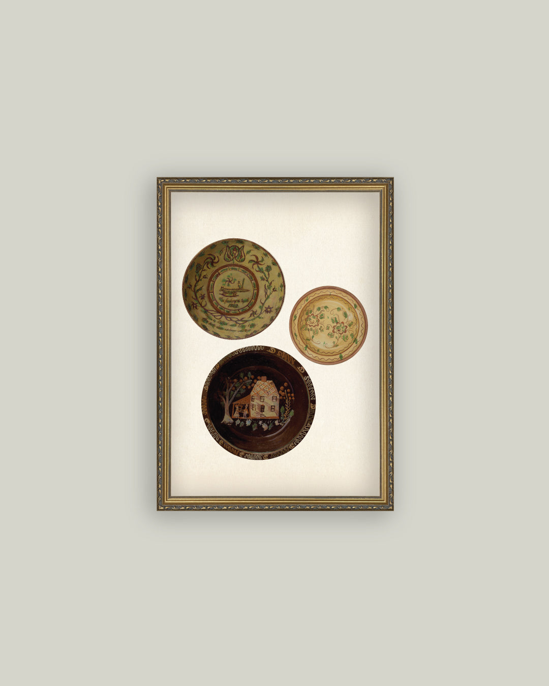 Three Antique Plates