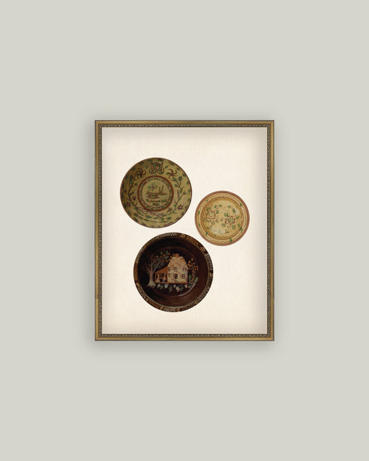 Three Antique Plates