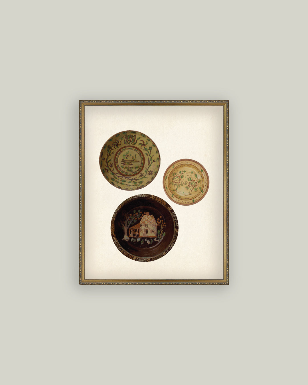 Three Antique Plates