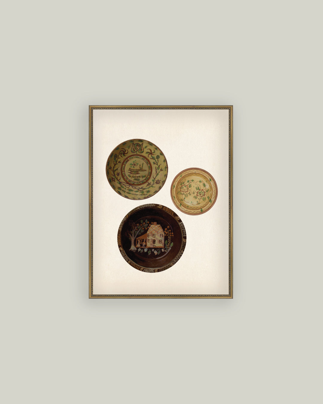 Three Antique Plates