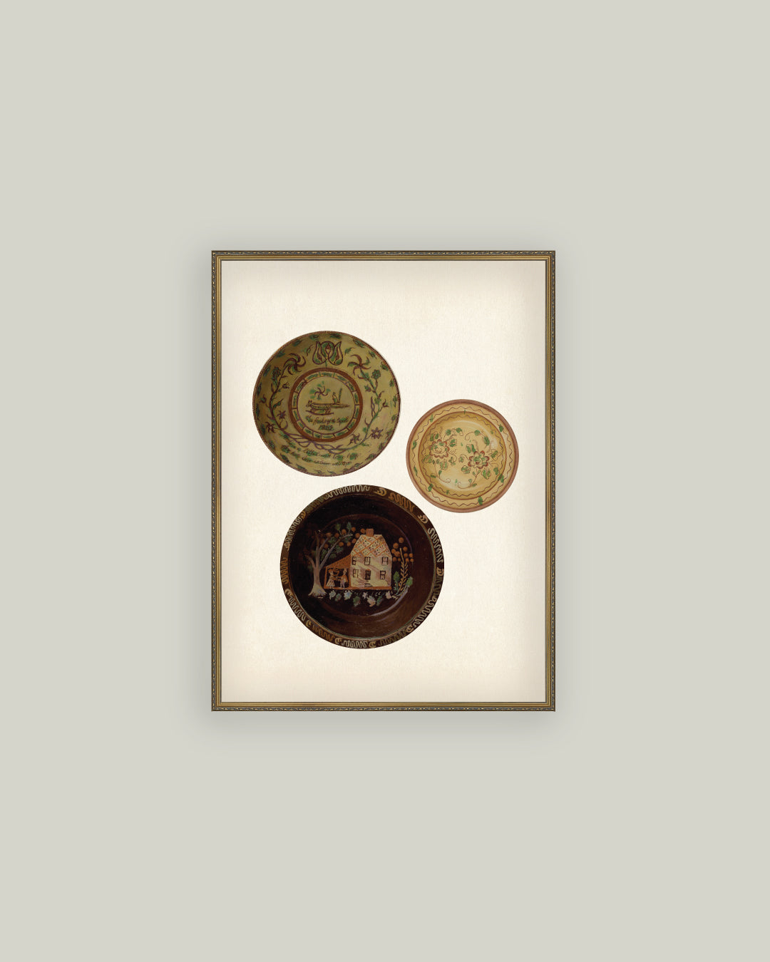 Three Antique Plates