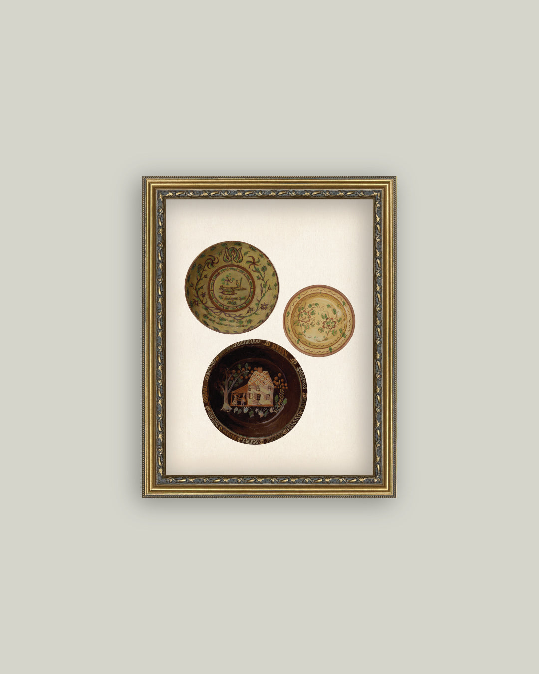 Three Antique Plates