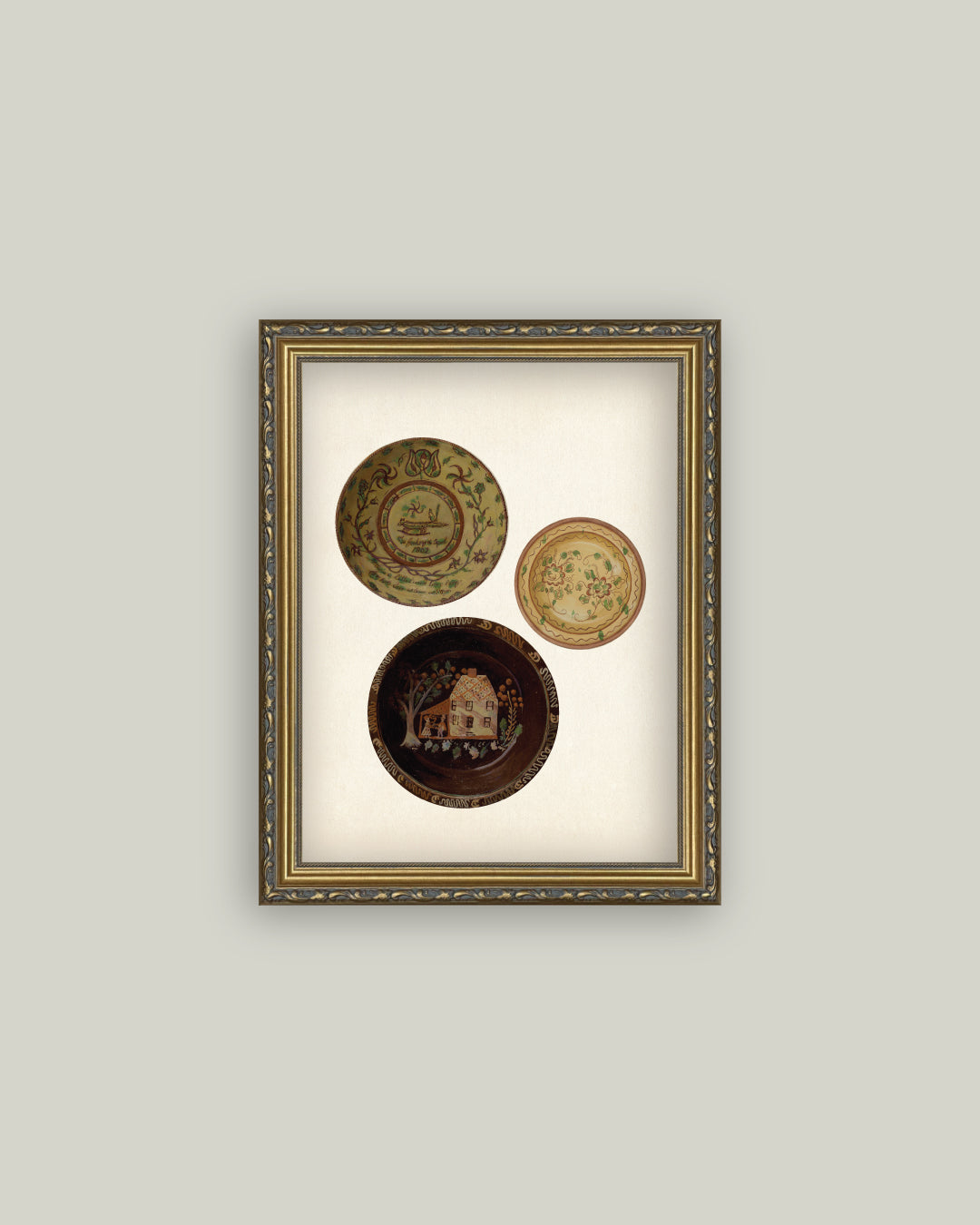 Three Antique Plates