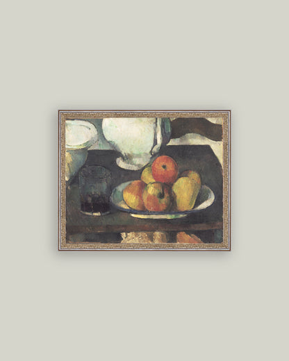 Still Life Apples and Wine