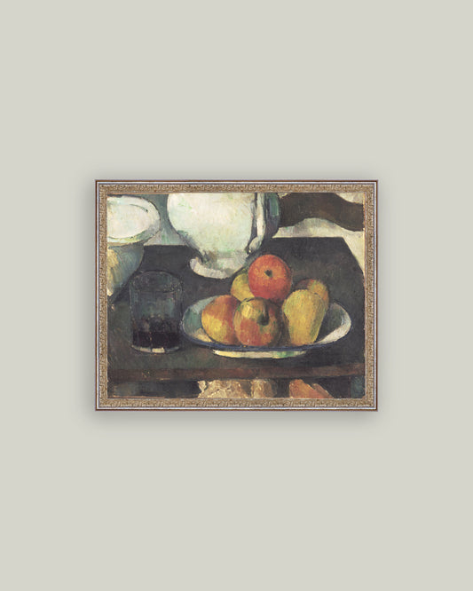Still Life Apples and Wine