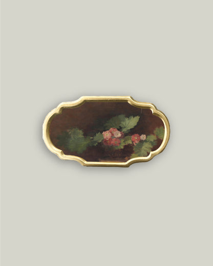 Arrangement of Flowers in Ornate Frame