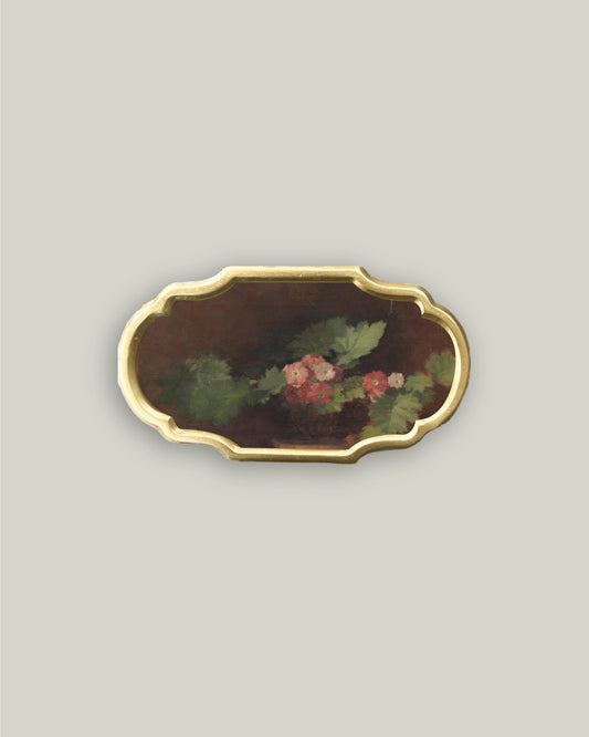 Arrangement of Flowers in Ornate Frame