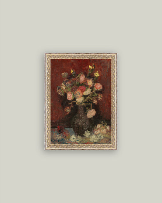Chinese Asters and Gladioli