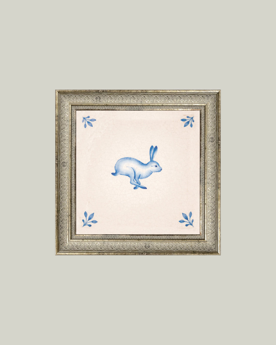 Bunny Delft Tile Print
