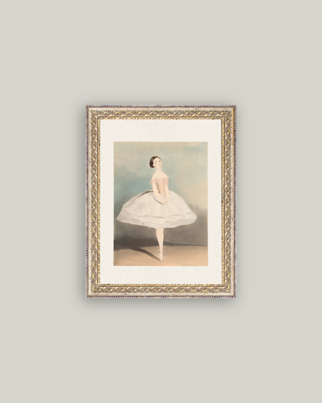 SOF BALLET PHOTOGRAPH サイン入りカード付き Antique Art Deco BALLERINA DANCER Photo Portrait by ACHILLE VOLPE