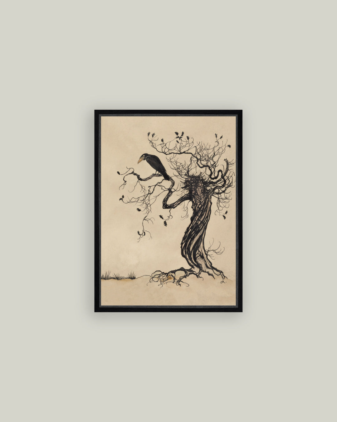 Crow on an Oak