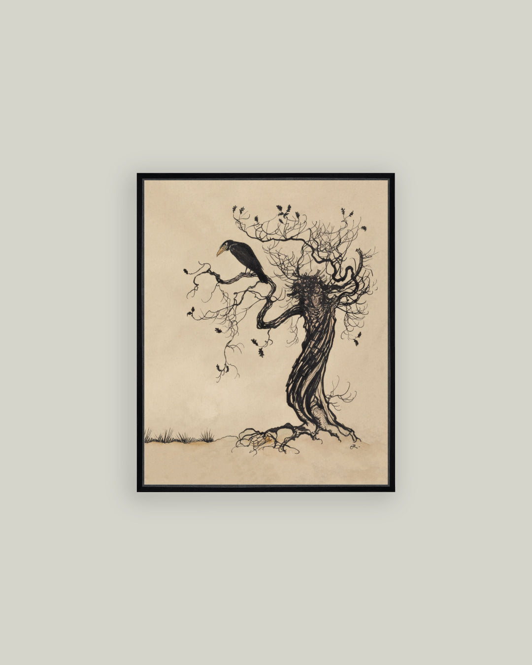 Crow on an Oak