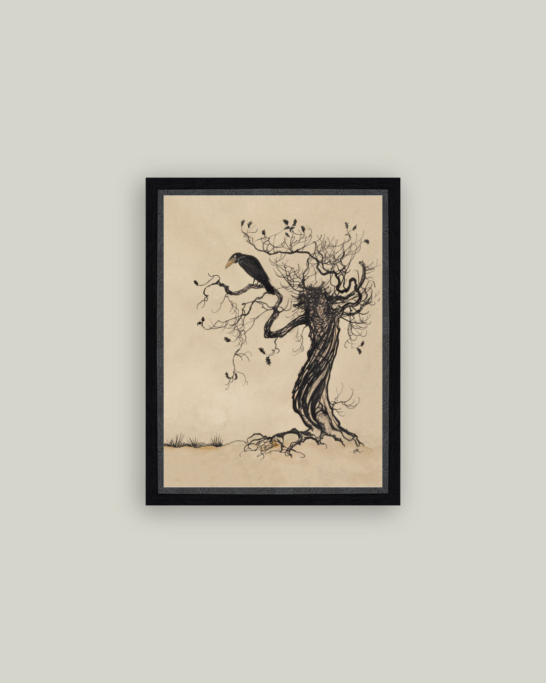 Crow on an Oak