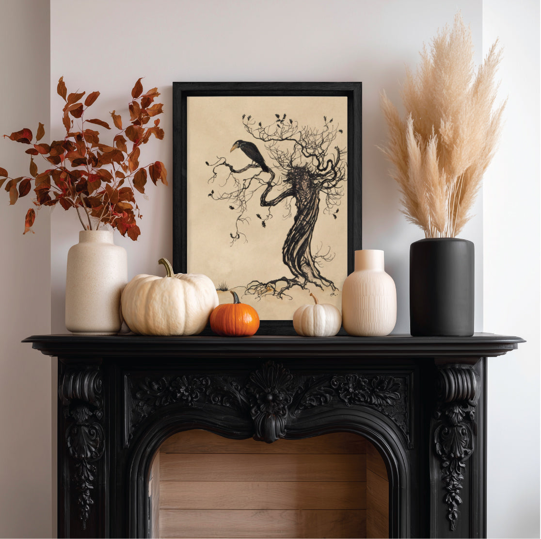 Crow on an Oak