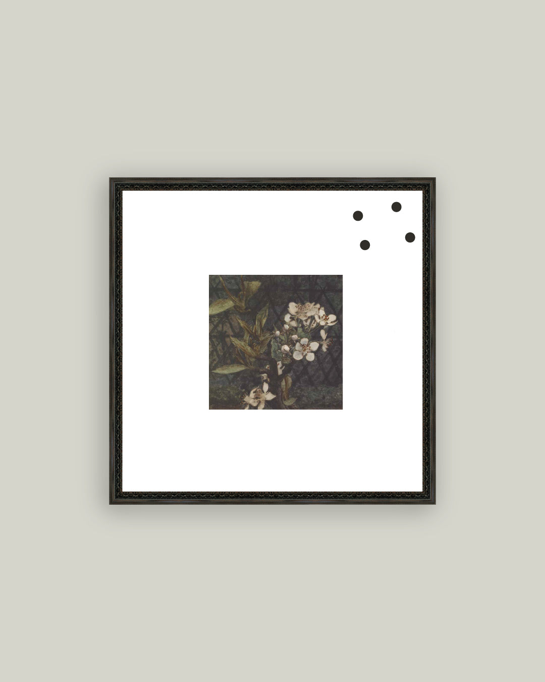 Dark Apple Blossoms Magnet Board