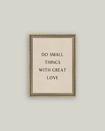 Do Small Things