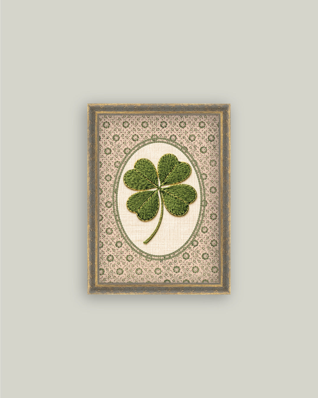 Embroidered Clover
