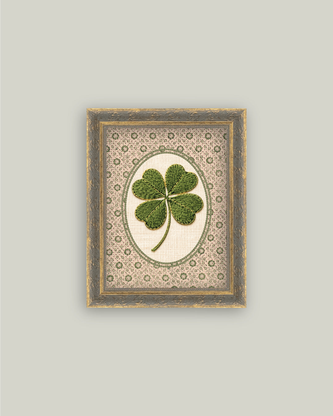 Embroidered Clover