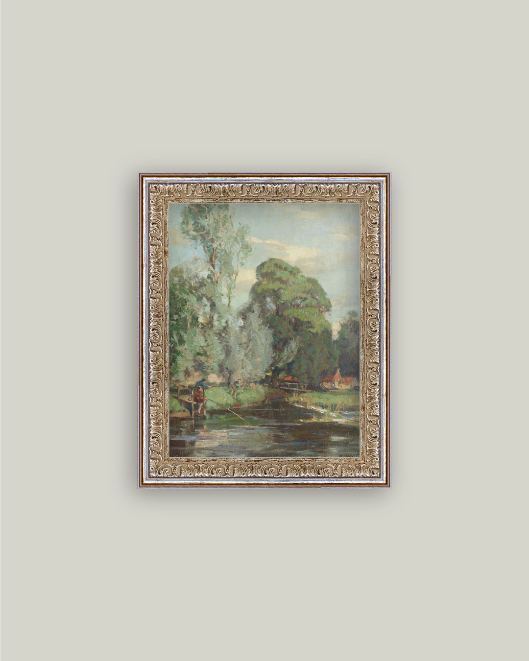 Fishing by a Riverside