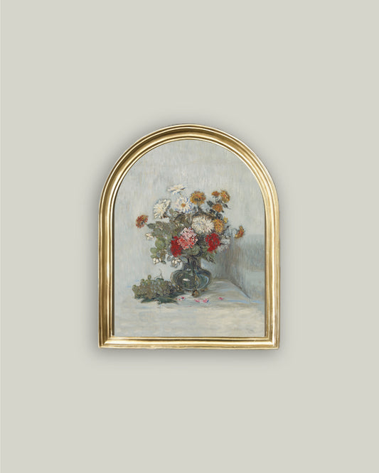 Fleurs Et Raisins