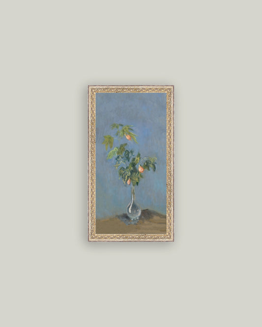 Flowers in a Glass Vase