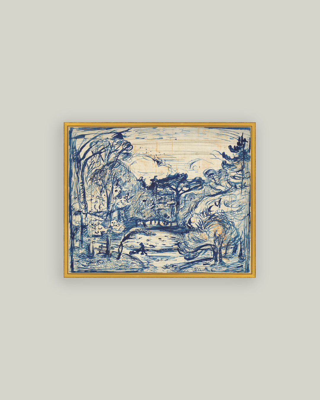 Forest with Woodcutter